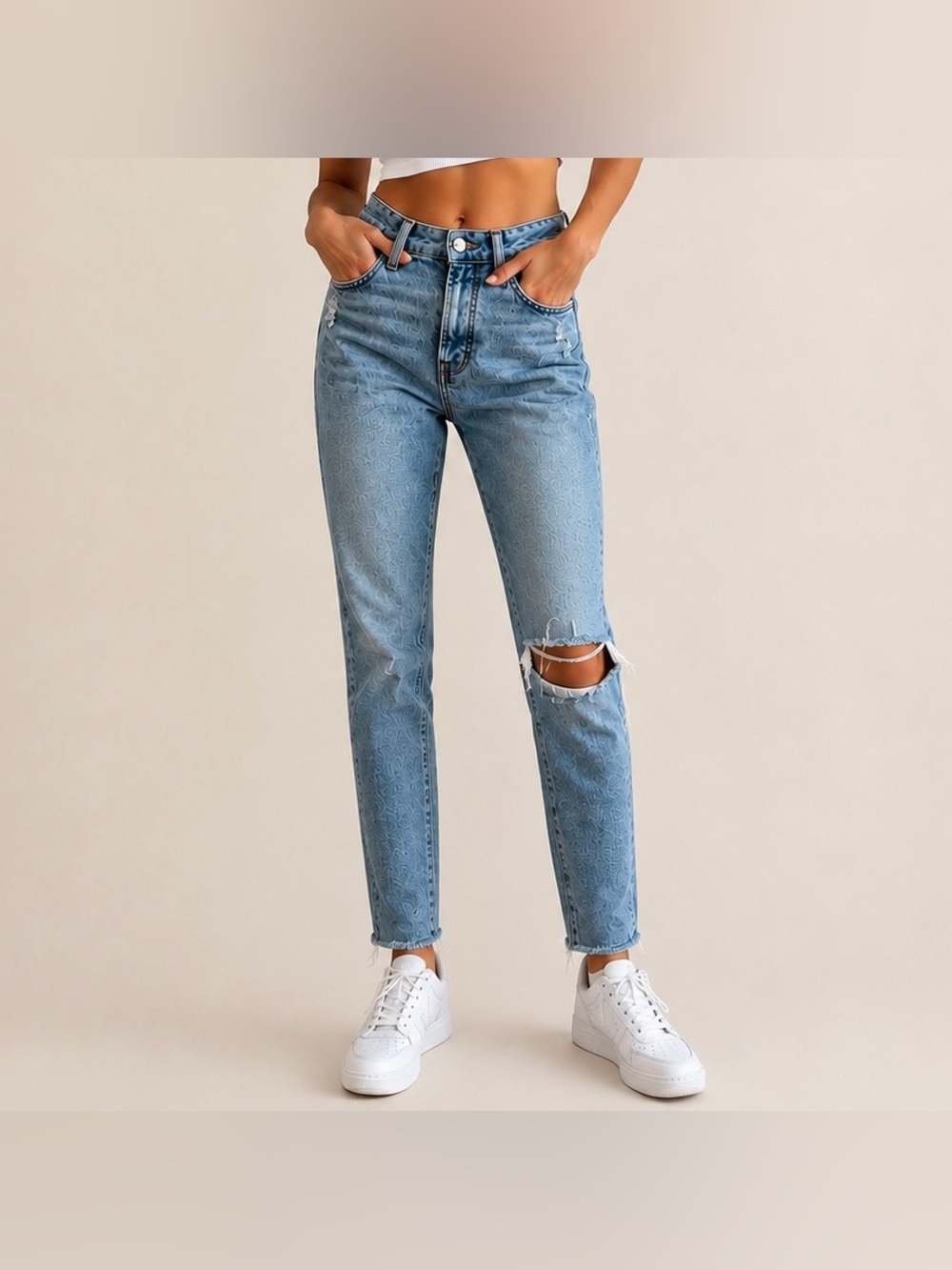 Madewell the Curvy Perfect Vintage Jean in light wash distressed